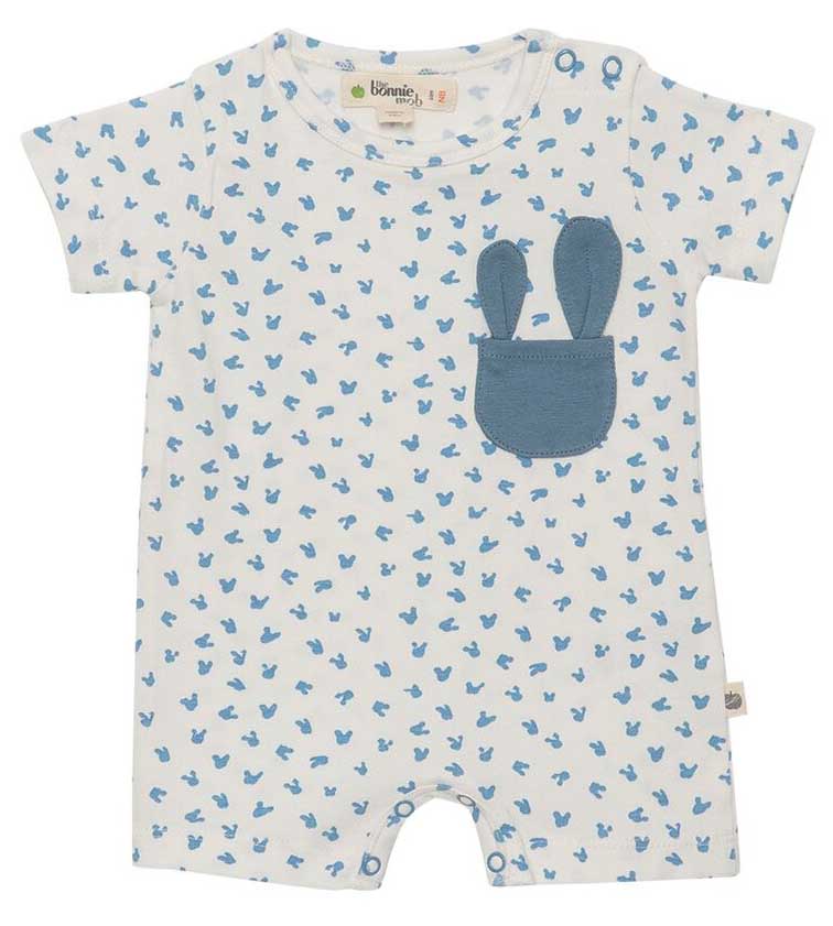                                                                                                                                                   Bunny Playsuit - Blue