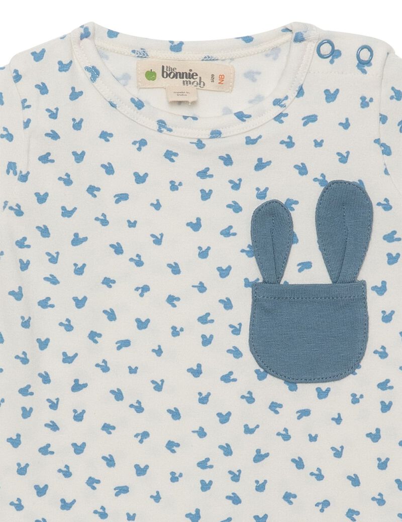                                                                                                                                                   Bunny Playsuit - Blue