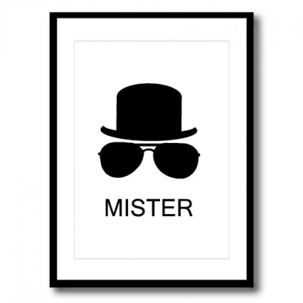 Mister print poster 