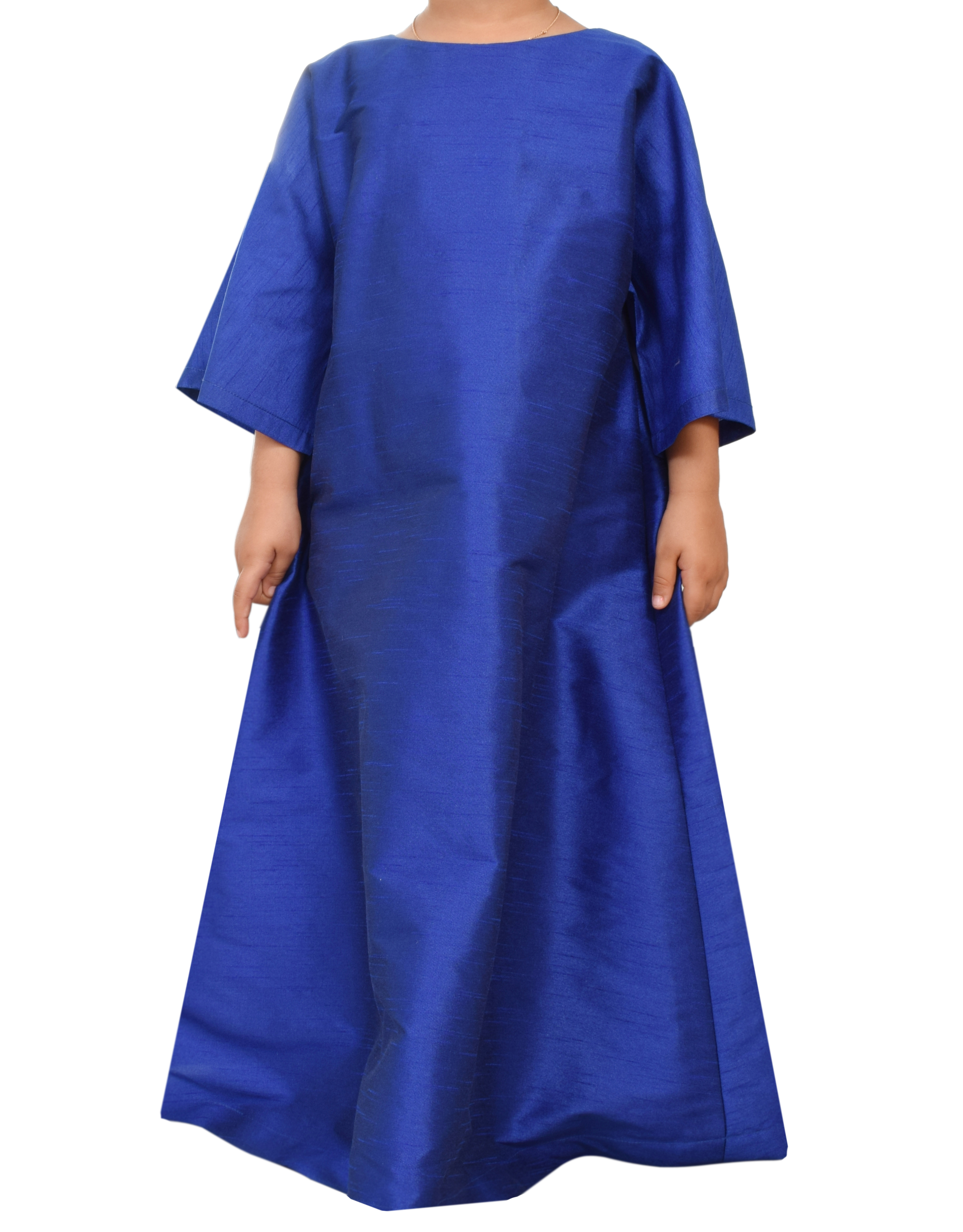                                                                                                                       Blue Kaftan Back Detail