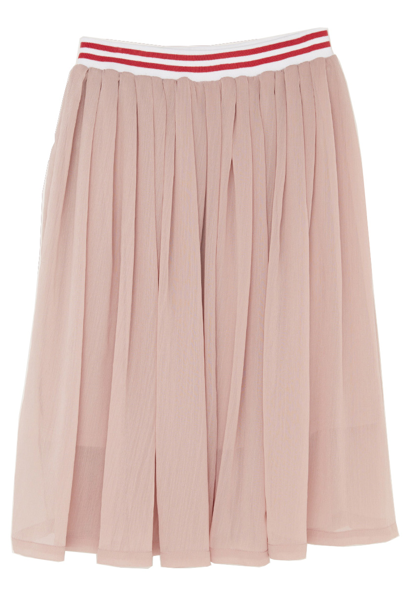                                                                                                                      Blush crepe georgette skirt