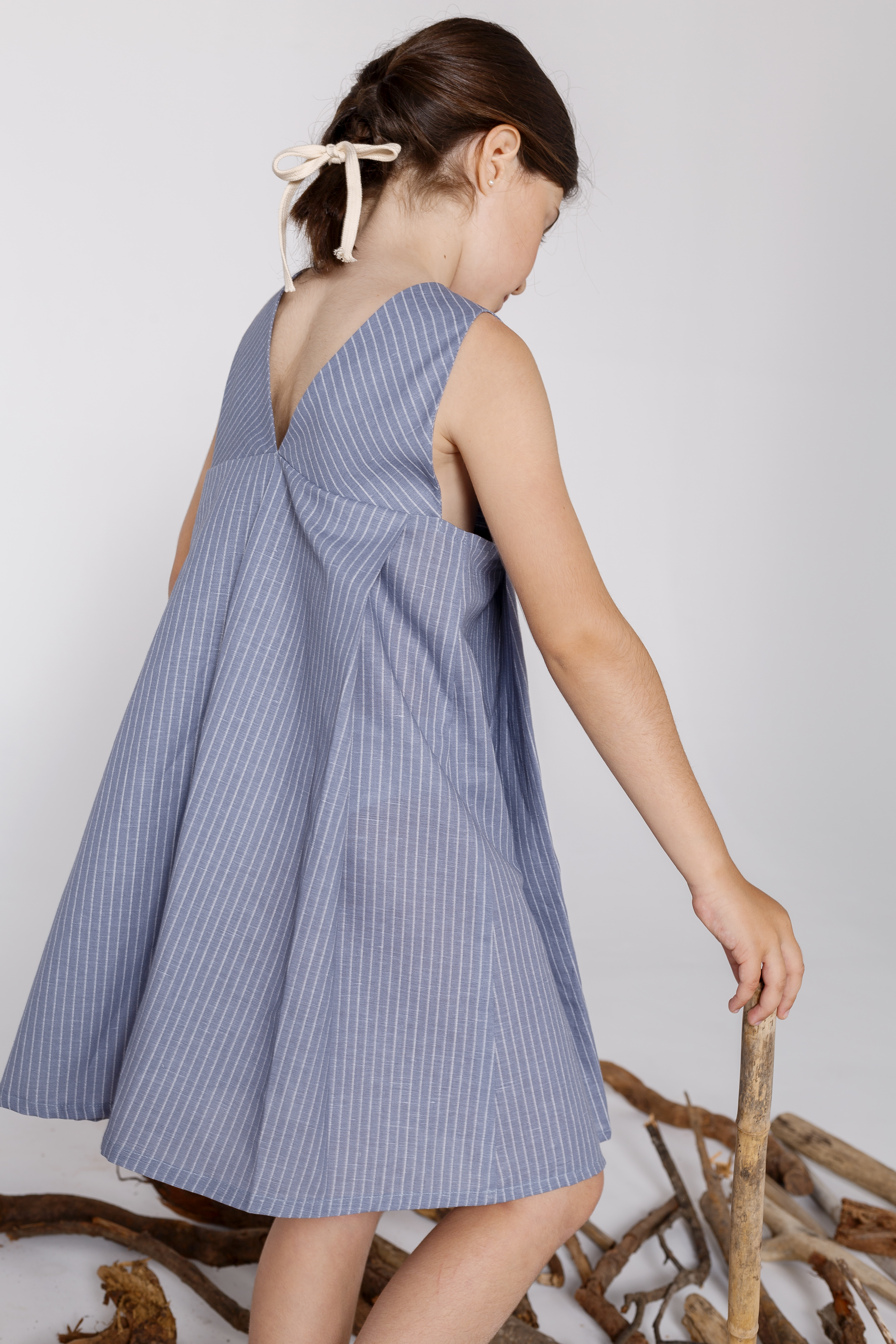                                                                                                                                              Back V-Neckline Dress