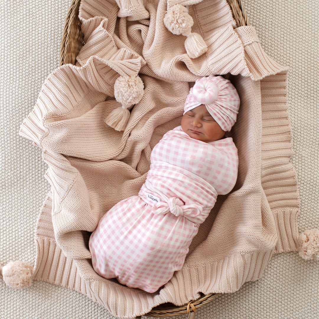                                                                                                                                                                                                                              Baby Turban - Gingham