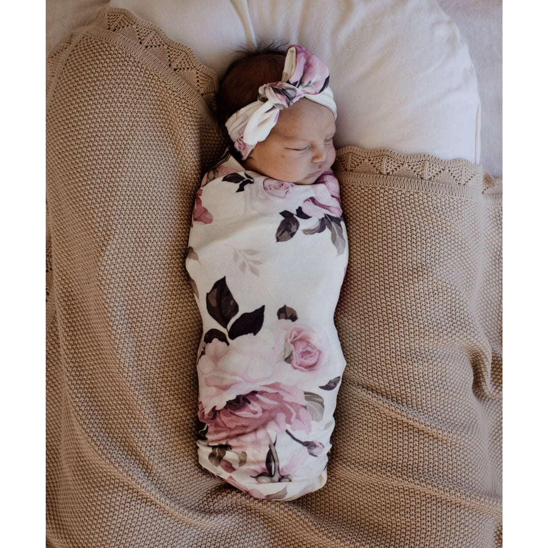                                                                                                                                                                         Headtie & Swaddle Set - Iris