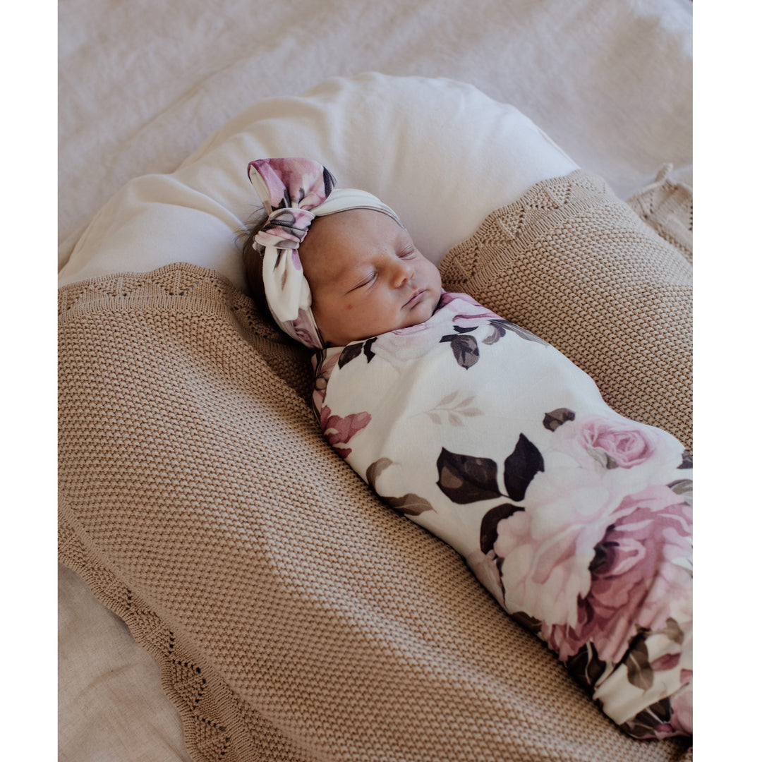                                                                                                                                                                         Headtie & Swaddle Set - Iris