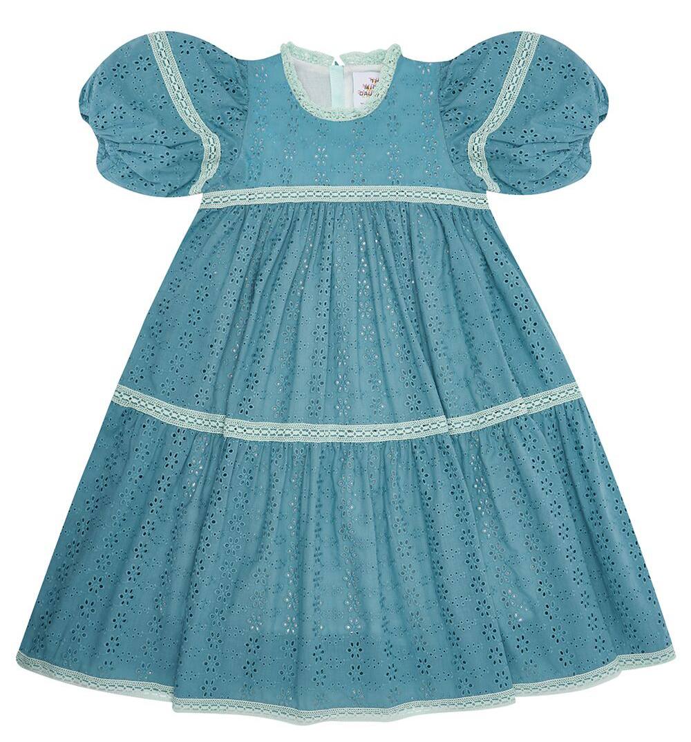 THE MIDDLE DAUGHTER TIER-RY EYED DRESS Broderie Anglaise - Rain THE MIDDLE DAUGHTER TIER-RY EYED DRESS Broderie Anglaise - Rain