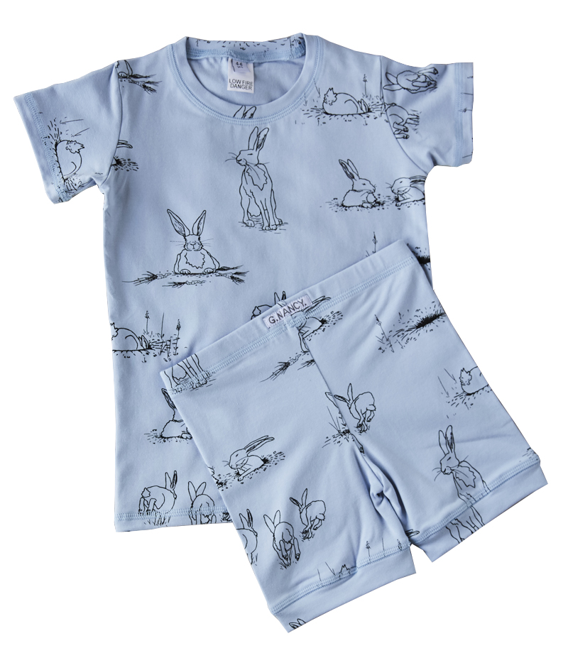 Blue Rabbit Short PJ set