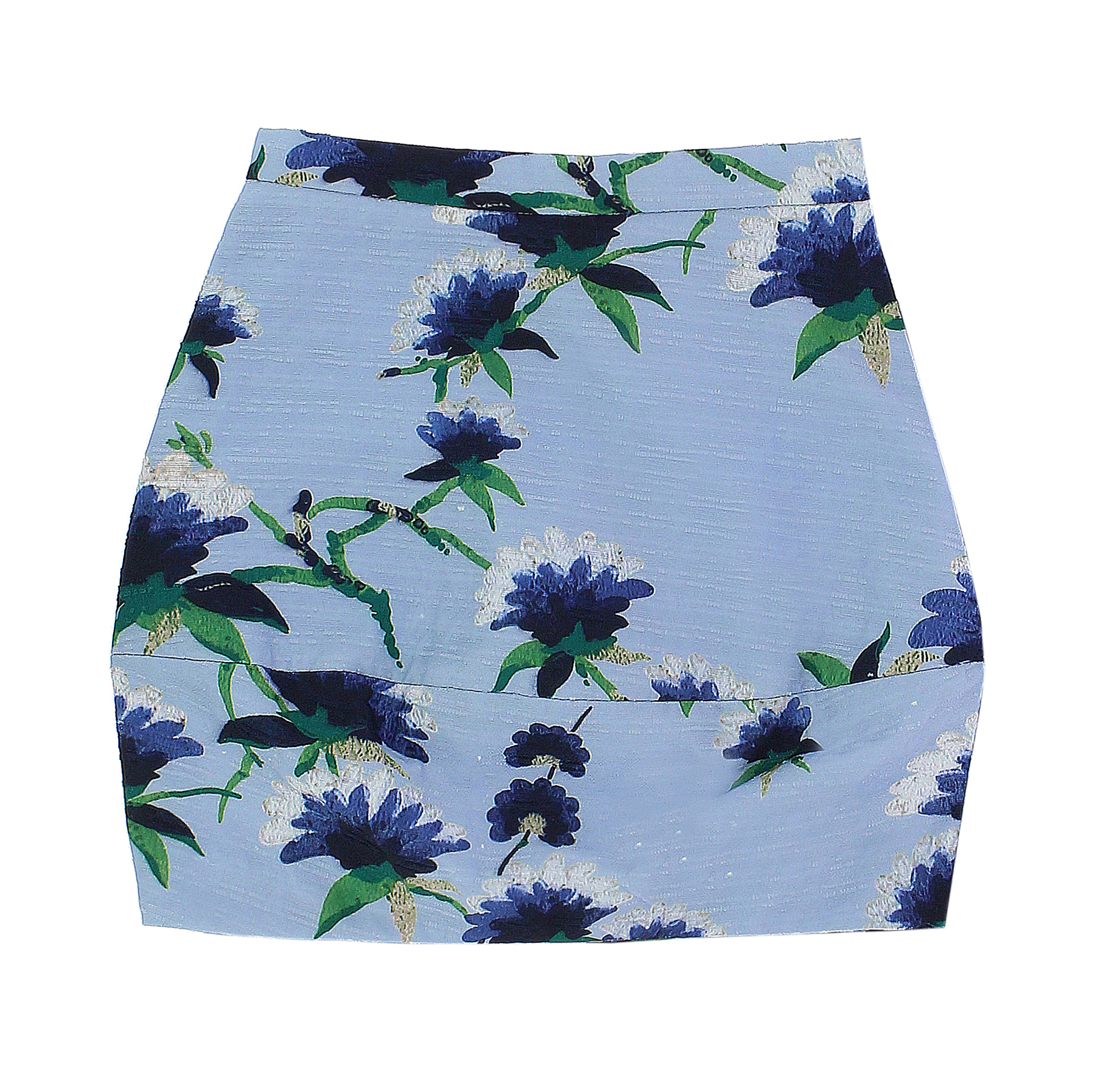 Bourget Skirt - Flowers Printed Jacquard  