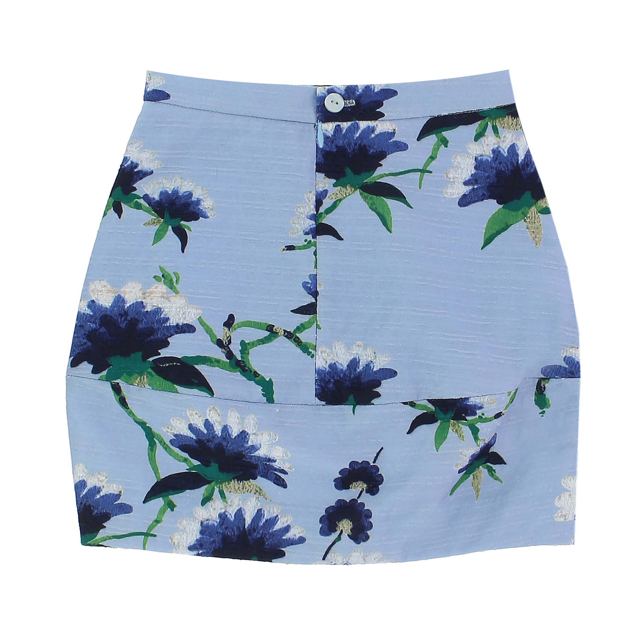 Bourget Skirt - Flowers Printed Jacquard  