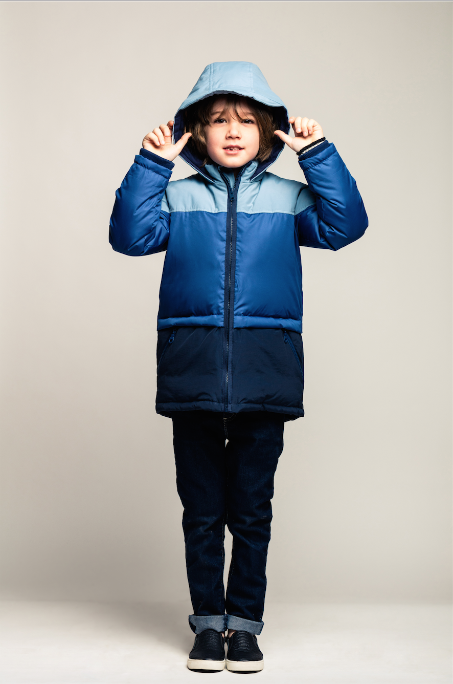 Color block parka hot sale