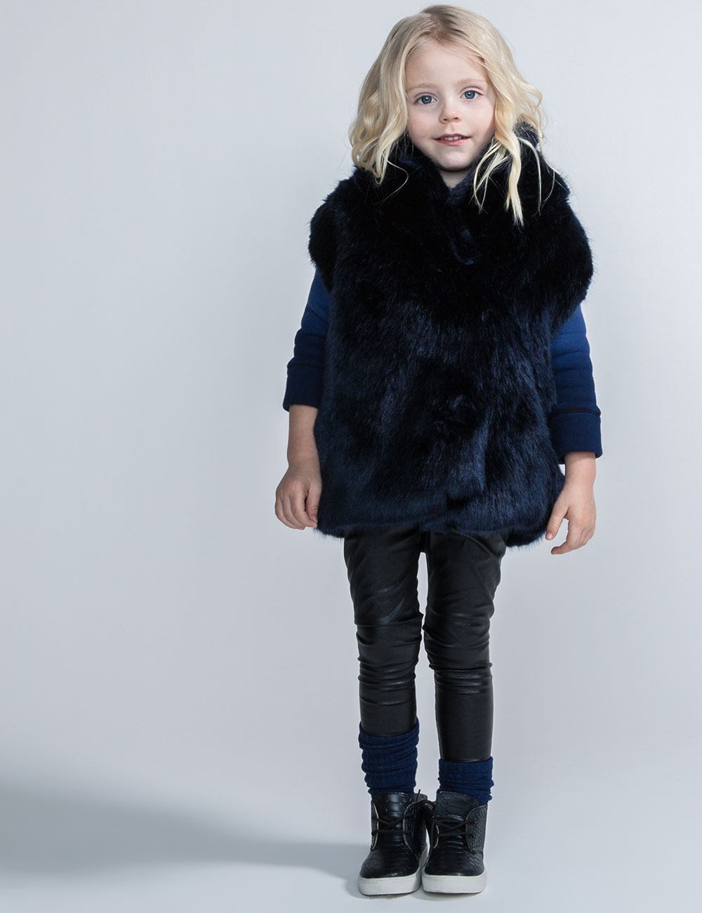 Faux fur vest 