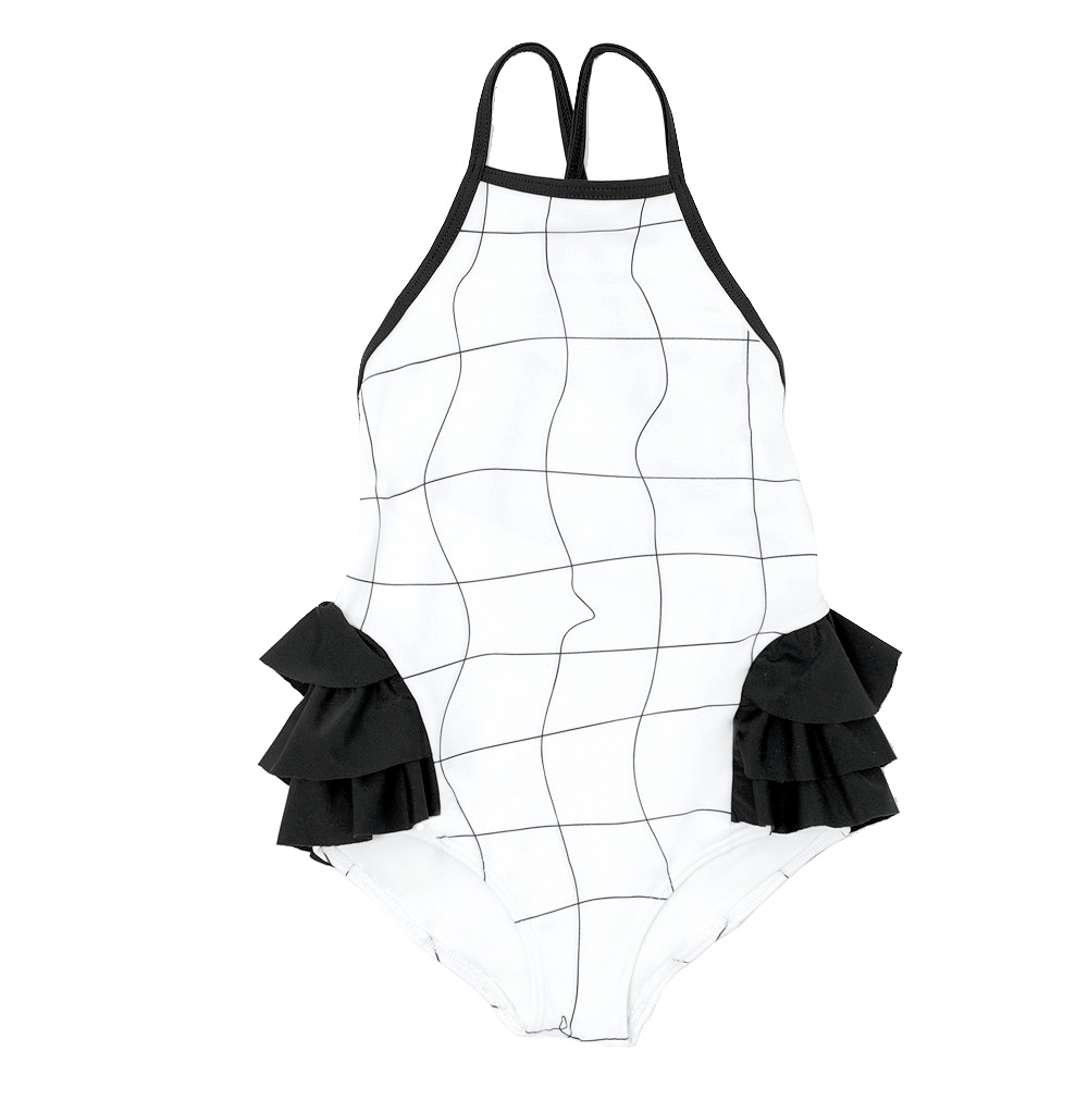  Grid Swimsuit 