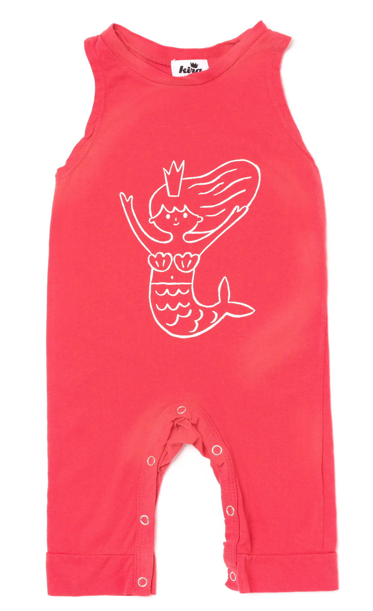                                                                                   Mermaid Graphic Sleeveless Jumpsuit 