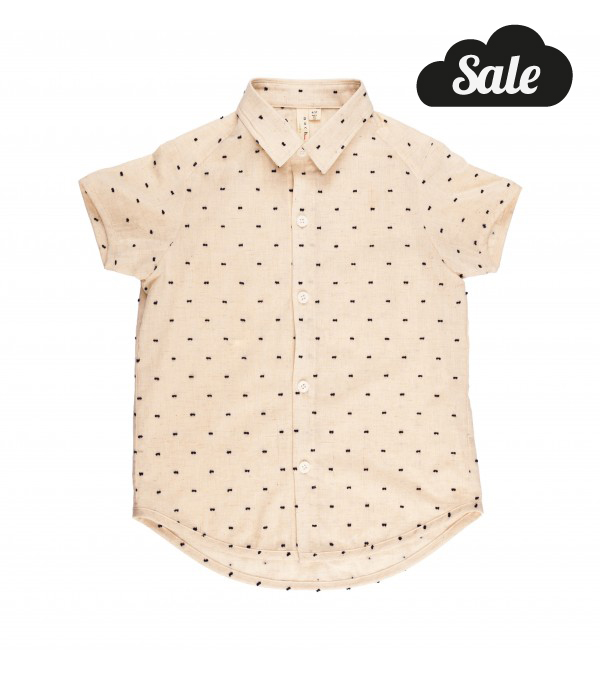 Navy Clip Dot Shirt