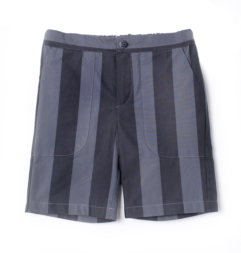  Pocket Pant - B/G Stripes