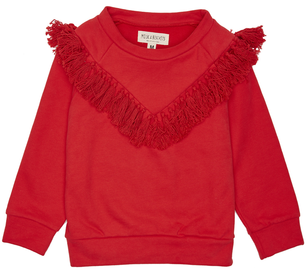             Red Tassel Sweatshirt 