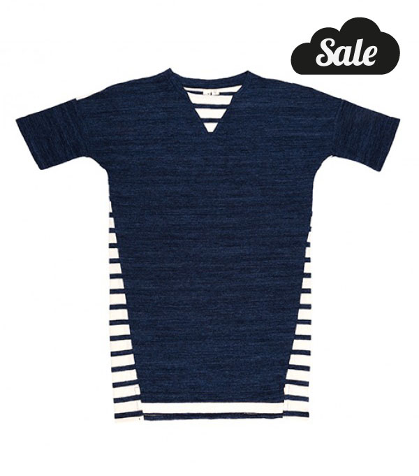 Tee Dress - Indigo/ Stripe 